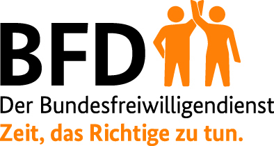 Logo BFD Der Bundesfreiwilligendienst - Zeit, das Richtige zu tun.