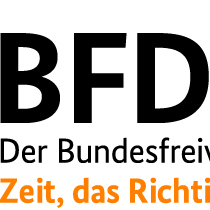 Logo BFD Der Bundesfreiwilligendienst - Zeit, das Richtige zu tun.